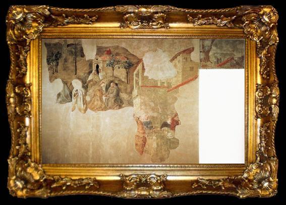 framed  Fra Filippo Lippi Scenes of Carmelite, ta009-2